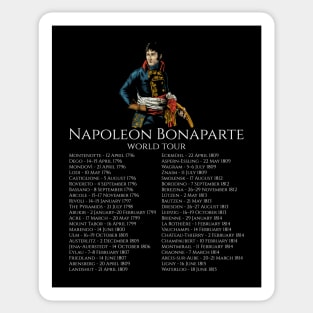 Napoleon Bonaparte World Tour - Napoleonic Wars - History Sticker